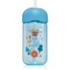 Suavinex Forest Straw Trainer Cup детско шише със сламка 18 m+ Blue 340 мл.