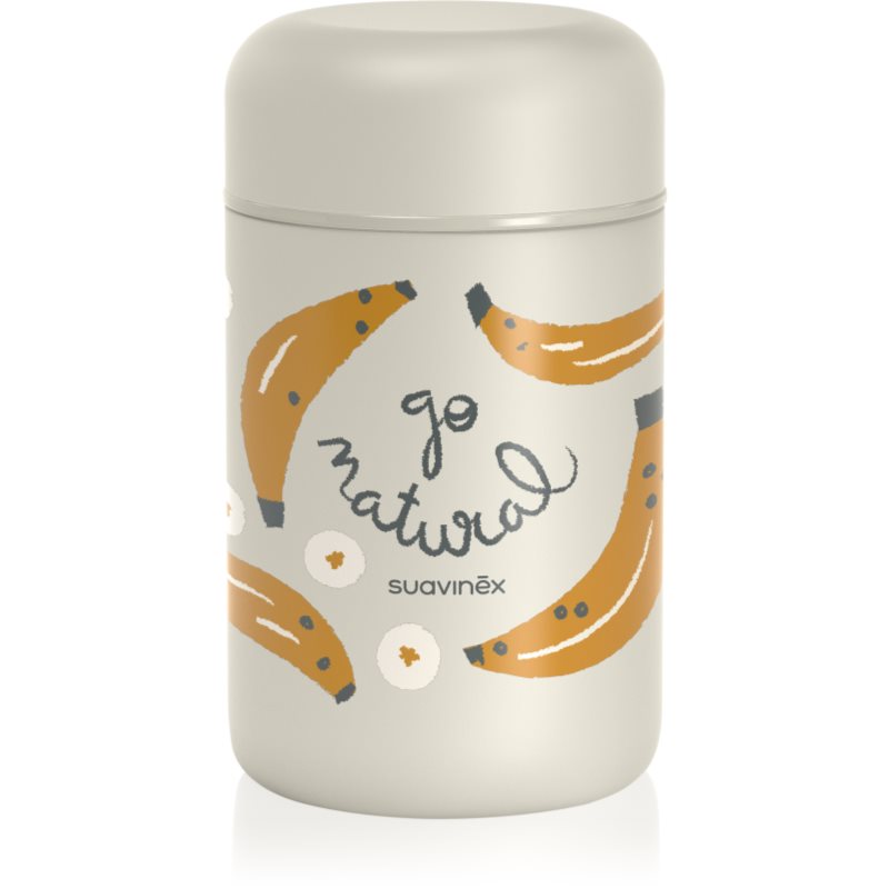 Suavinex Go Natural Food Flask термос 0 m+ Bananas 400 мл. на ниска цена