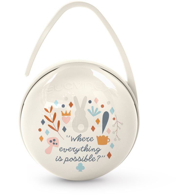 Suavinex Wonderland Duo Soother Case кутийка за биберон Cream 1 бр.