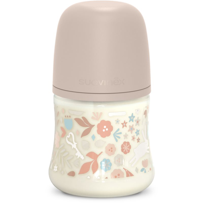Suavinex Wonderland SX Pro Physiological Anti-Colic бебешко шише S Slow Flom 0 m+ Liberty Pink 150 мл.