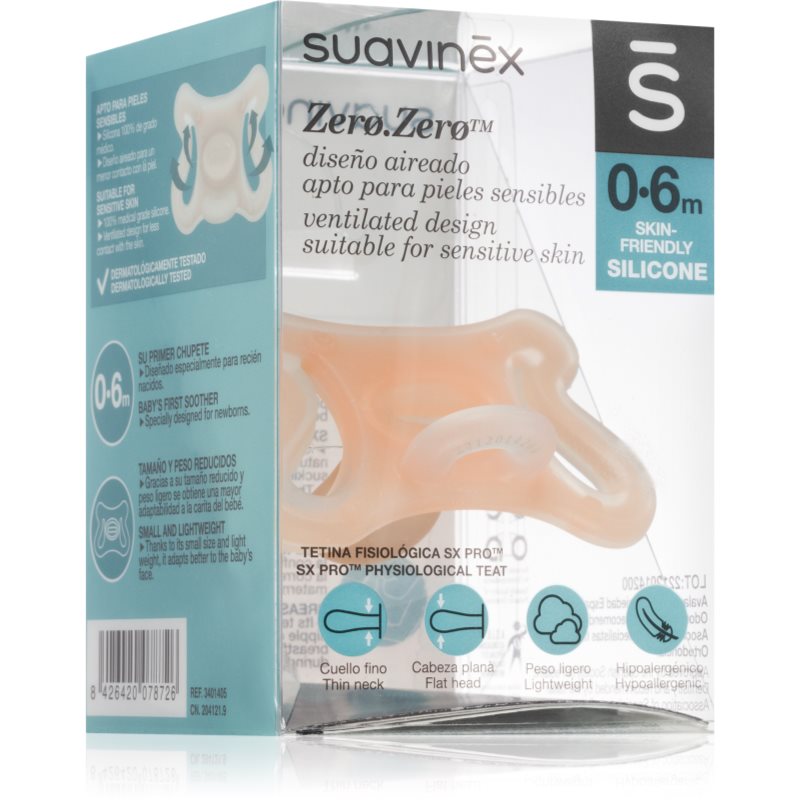 Suavinex Zero Zero Physiological Teat биберон 0-6 m 1 бр. на ниска цена
