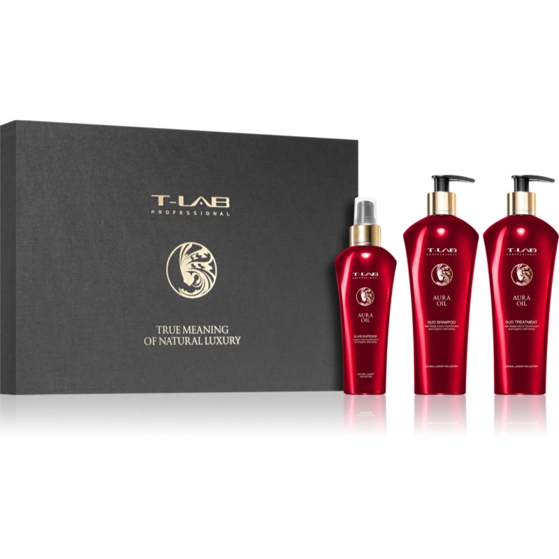 T-LAB Professional Aura Oil подаръчен комплект за подхранване и блясък
