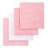 T-TOMI BIO Bamboo Baby Washcloths кърпа за измиване Pink 25 x 25 cm 4 бр.
