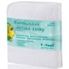 T-TOMI Bamboo Washcloth White кърпа за измиване 25x25 cm 4 бр.