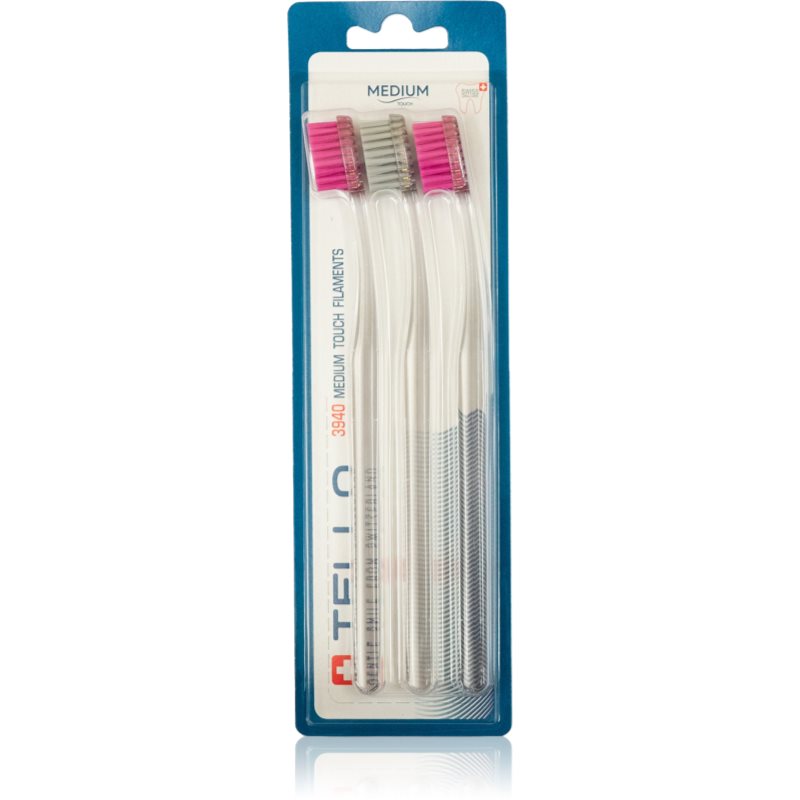 TELLO 3940 Medium 3pack четка за зъби 3 бр.