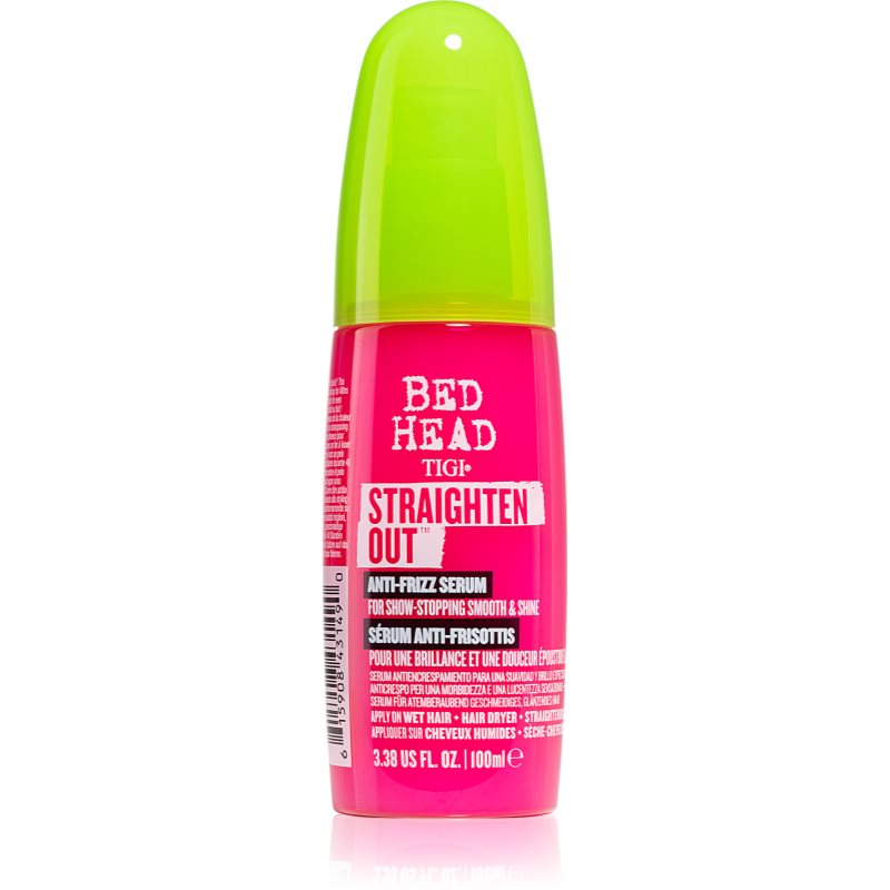 TIGI Bed Head Straighten Out изглаждащ серум за блясък и мекота на косата 100 мл.