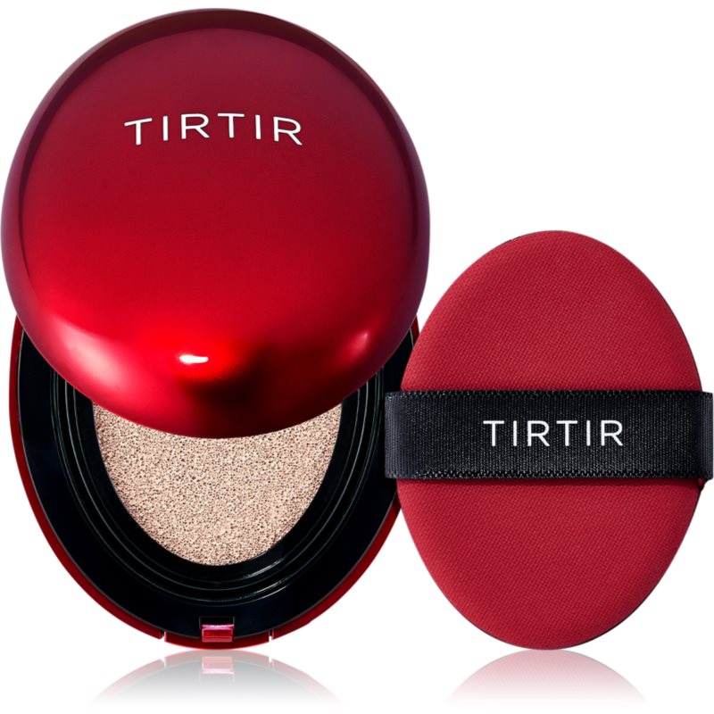 TIRTIR Mask Fit Red Cushion Mini дълготраен грим в гъбичка с висока UV защита цвят 15C Fair Porcelain 4.5 гр.