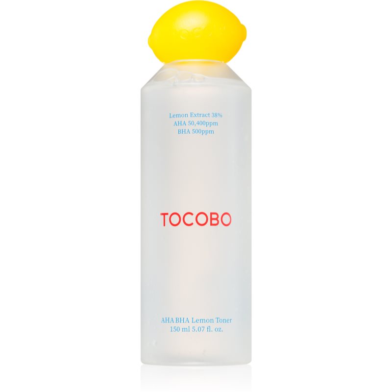 TOCOBO AHA BHA Lemon Toner озаряващ тоник да уеднакви цвета на кожата 150 мл.