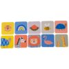 Taf Toys Tummy Time Spining Book Urban Garden играчка за подреждане за бебета 0 m+ 18 бр.