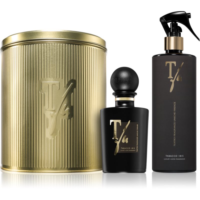 Teatro Fragranze Gold Tin Box Tabacco подаръчен комплект метална кутия 1 бр.
