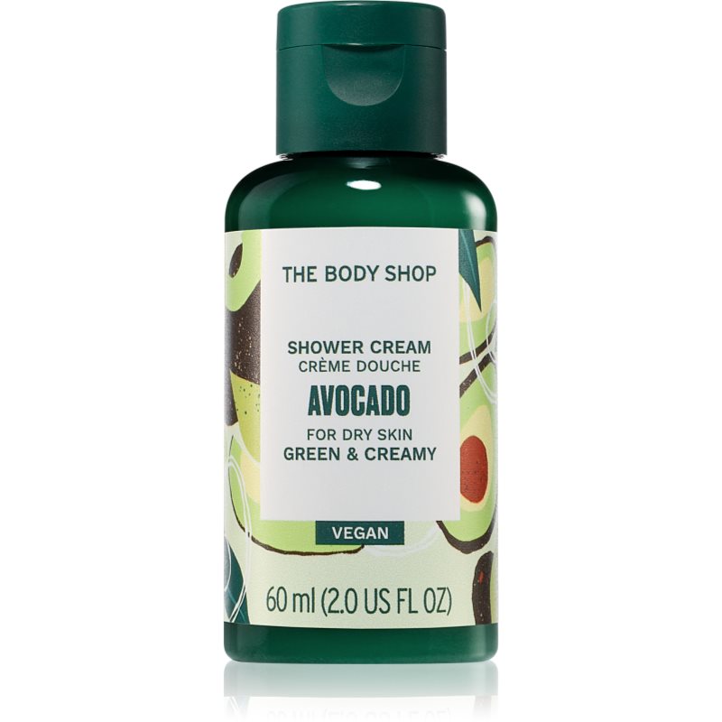 The Body Shop Avocado Shower Cream хидратиращ душ гел с авокадо 60 мл.