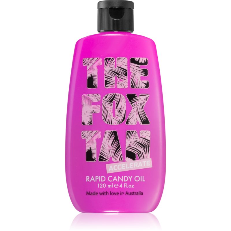 The Fox Tan Rapid Candy масло за грижа и придобиване на тен без защитен фактор 120 мл.