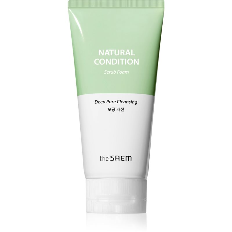 The Saem Natural Condition Scrub Foam ексфолираща почистваща пяна с пилинг ефект 150 мл.