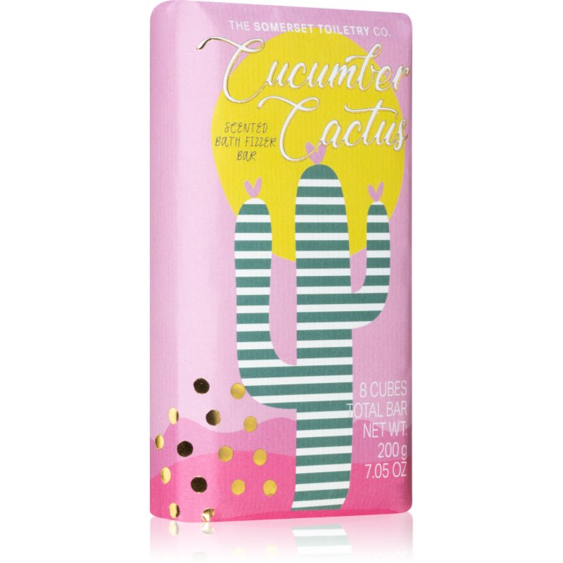 The Somerset Toiletry Co. Bath Collection Bath Fizzer Bar ефервесцентни таблетки за вана Cucumber & Cactus 200 гр.