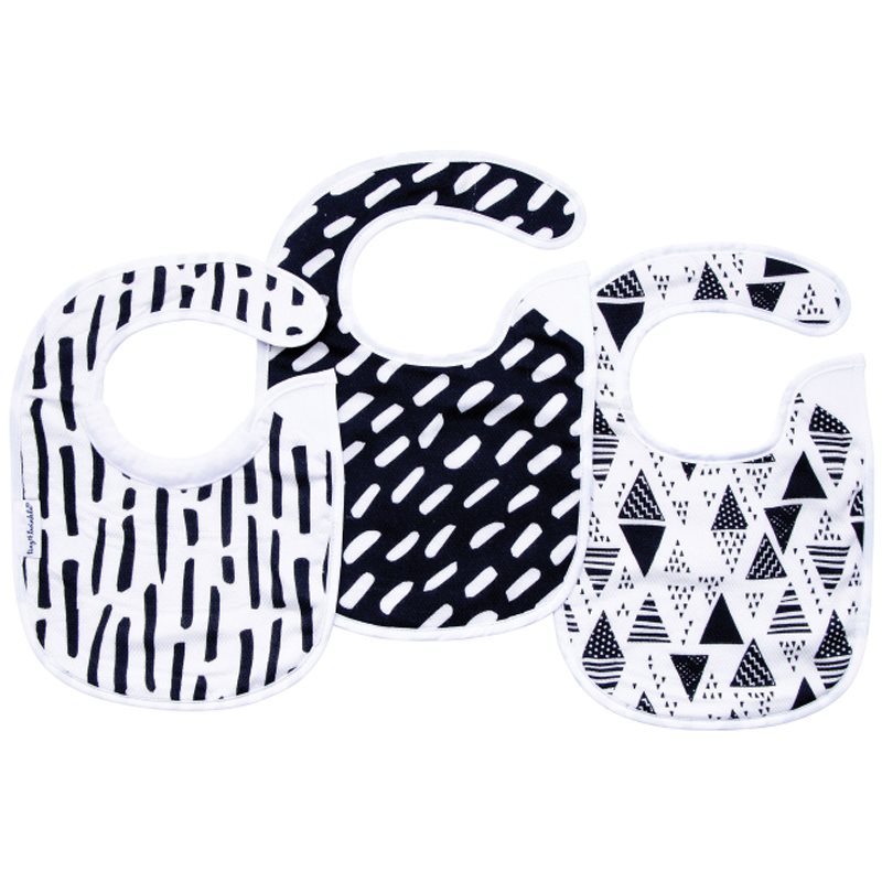 Tiny Twinkle Kaffle Set лигавник Black & White 3 бр.
