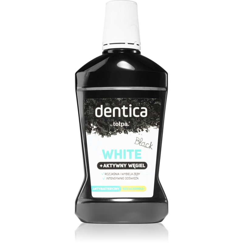 Tołpa Dentica Black White избелваща вода за уста с активен въглен 500 мл.