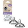 Tommee Tippee Natural Start Anti-Colic Teat биберон за шише Slow Flow 0m+ 2 бр.