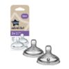 Tommee Tippee Natural Start Anti-Colic Teat биберон за шише Variable Flow 0m+ 2 бр.