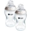Tommee Tippee Natural Start Anti-Colic самостерилизиращо се бебешко шише Medium Flow 3 m+ 2x340 мл.