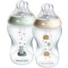 Tommee Tippee Natural Start Anti-Colic самостерилизиращо се бебешко шише Nature Medium Flow 3 m+ 2x340 мл.