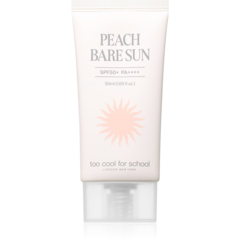 Too Cool For School Peach Bare Sun слънцезащитен крем за лице SPF 50+ 50 мл.