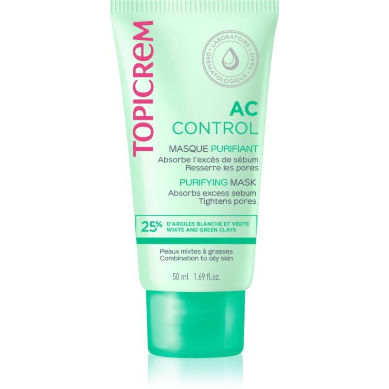 Topicrem AC Purifying Mask дълбоко почистваща маска за смесена и мазна кожа 50 мл.