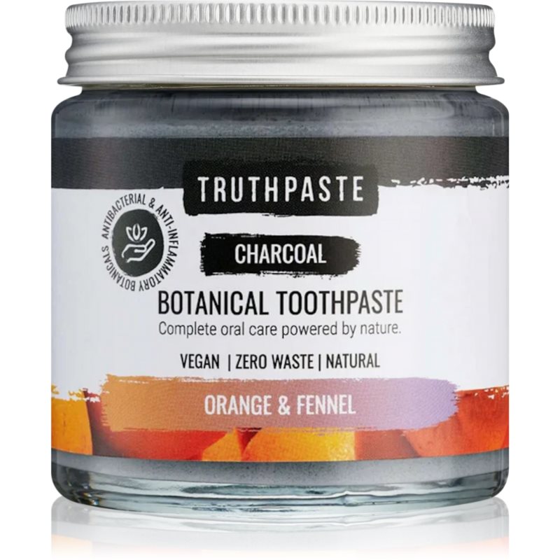 Truthpaste Charcoal натурална паста за зъби Fennel & Orange 100 мл.