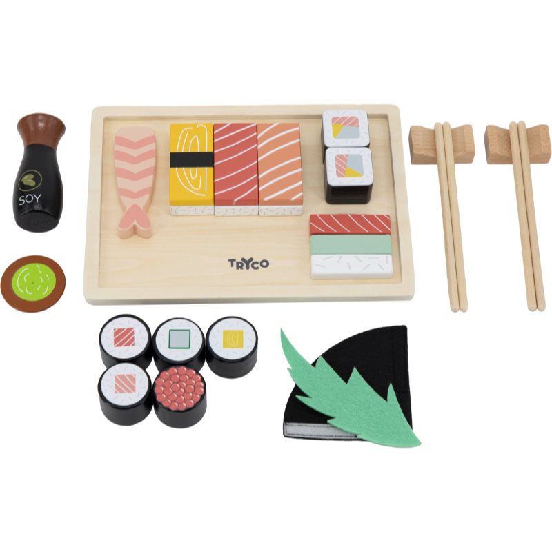 Tryco Wooden Sushi Set играчка от дърво 18m+ 1 бр.