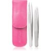 Tweezerman Professional комплект за пътуване за вежди цвят Pink