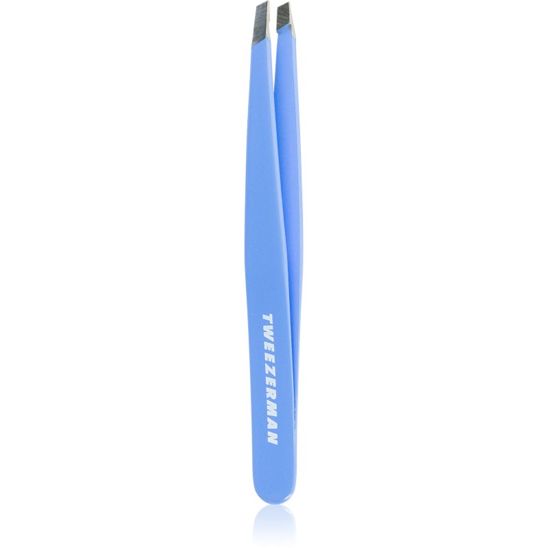 Tweezerman Studio Collection пинсета със скосен връх Lapis Blue 1 бр.