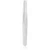 Tweezerman Studio Collection пинсета със скосен връх Platinum Silver 1 бр.