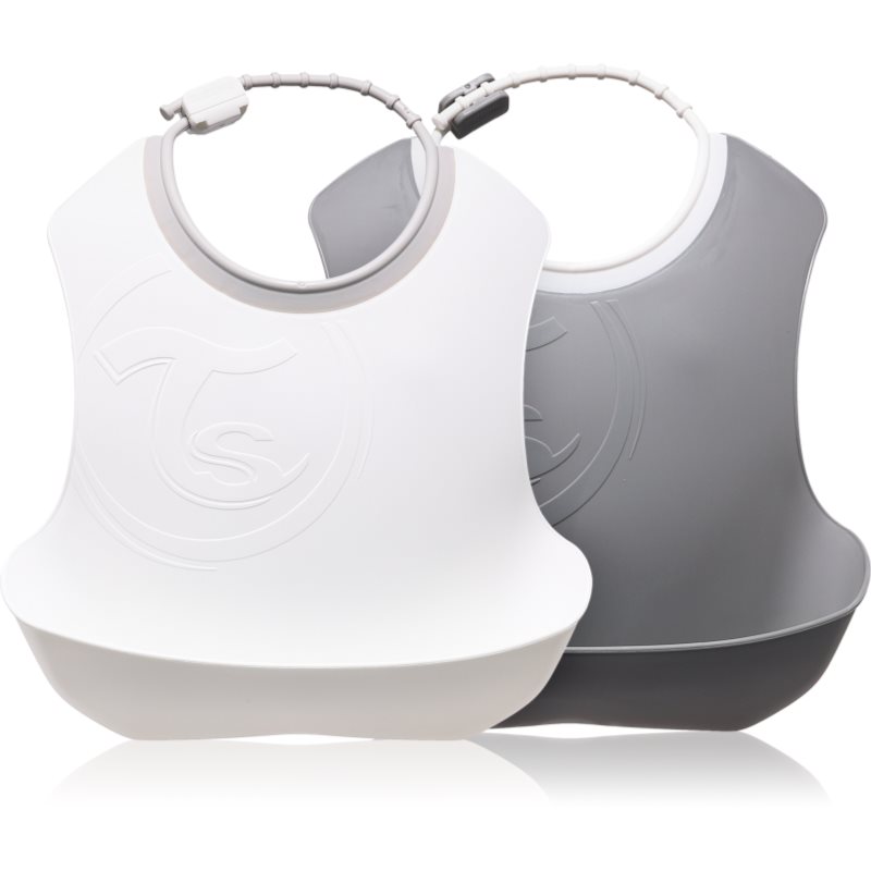 Twistshake Bib лигавник 4+m Pastel Grey White 2 бр.