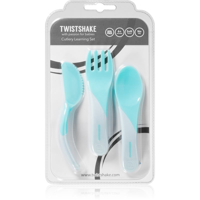 Twistshake Learn Cutlery прибор Blue 6 m+ 3 бр.