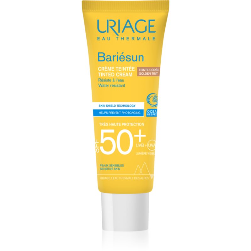 Uriage Bariésun Tinted Cream SPF 50+ защитен тониращ крем за лице SPF 50+ цвят Golden tint 50 мл.