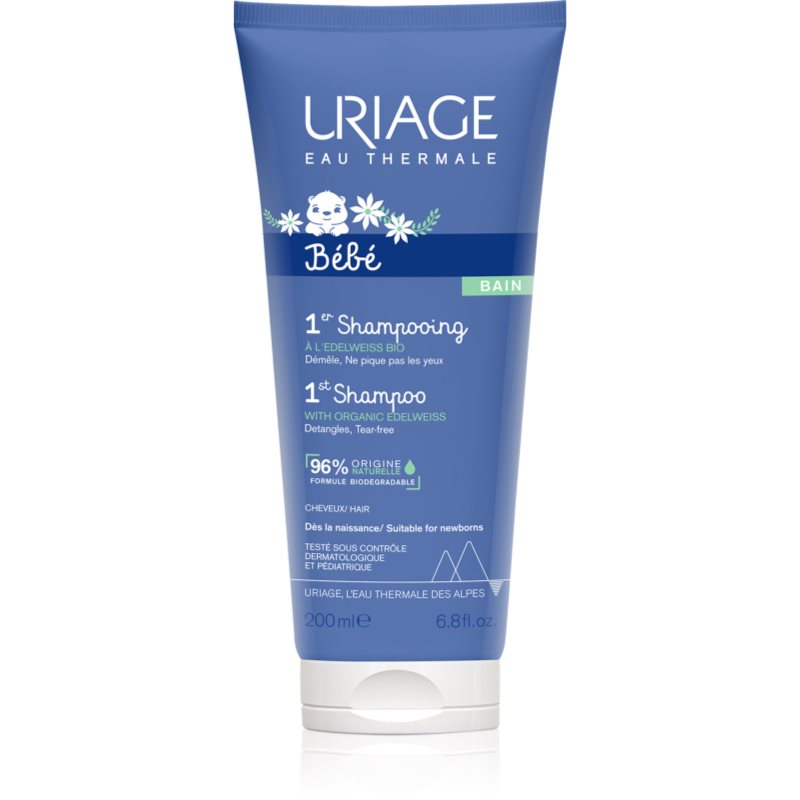 Uriage Bébé 1st Shampoo нежен детски шампоан за по-лесно разресване на косата 200 мл.
