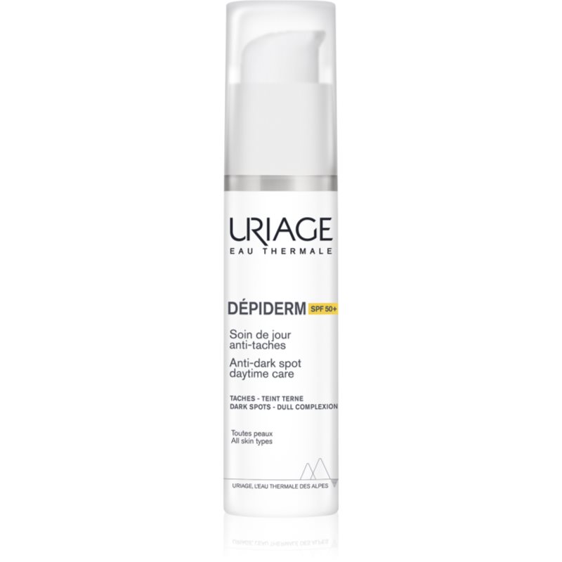 Uriage Dépiderm Anti-dark Spot Daytime Care защитен дневен крем за превенция на пигментни петна SPF 50+ 30 мл.