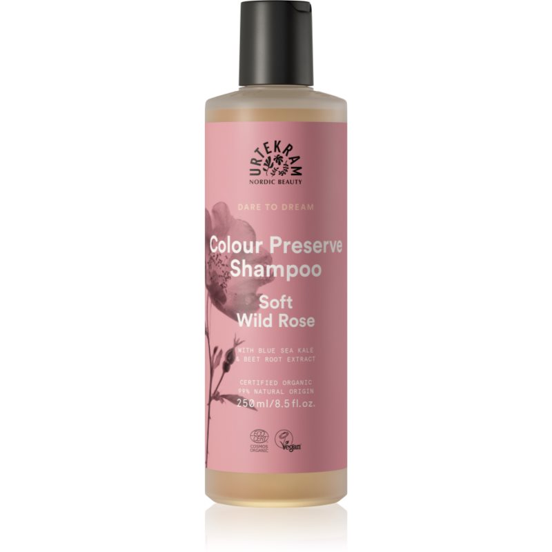 Urtekram Soft Wild Rose нежен шампоан за боядисана коса 250 мл.