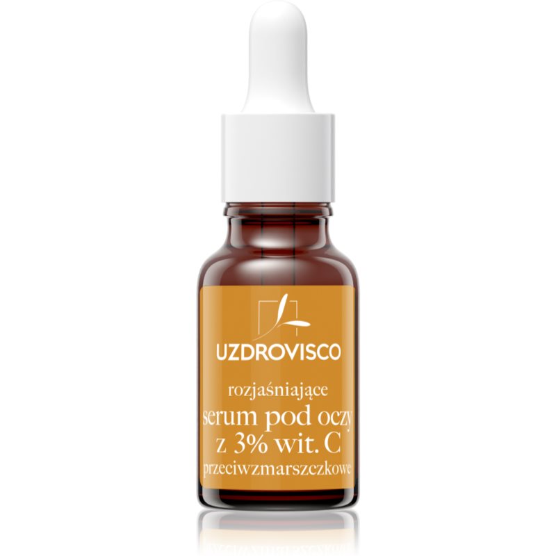 Uzdrovisco Eyebright Brightening Eye Serum озаряващ серум за околоочната зона с витамин С 15 мл.