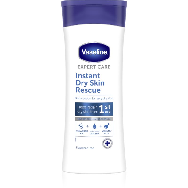 Vaseline Instant Dry Skin Rescue тоалетно мляко за тяло за много суха кожа 400 мл.