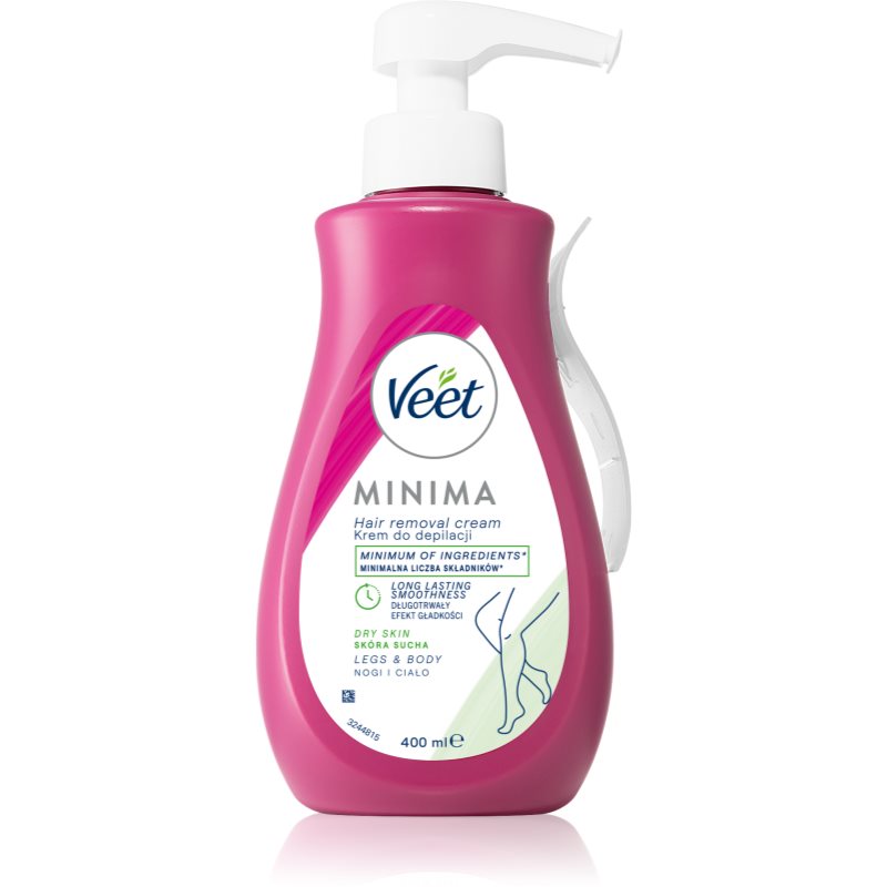 Veet Minima Dry Skin хидратиращ крем- депилатор за суха кожа 400 мл.