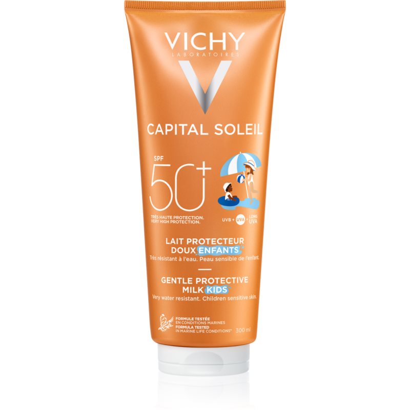 Vichy Capital Soleil Gentle Milk защитно мляко за лице и тяло за деца SPF 50 300 мл.