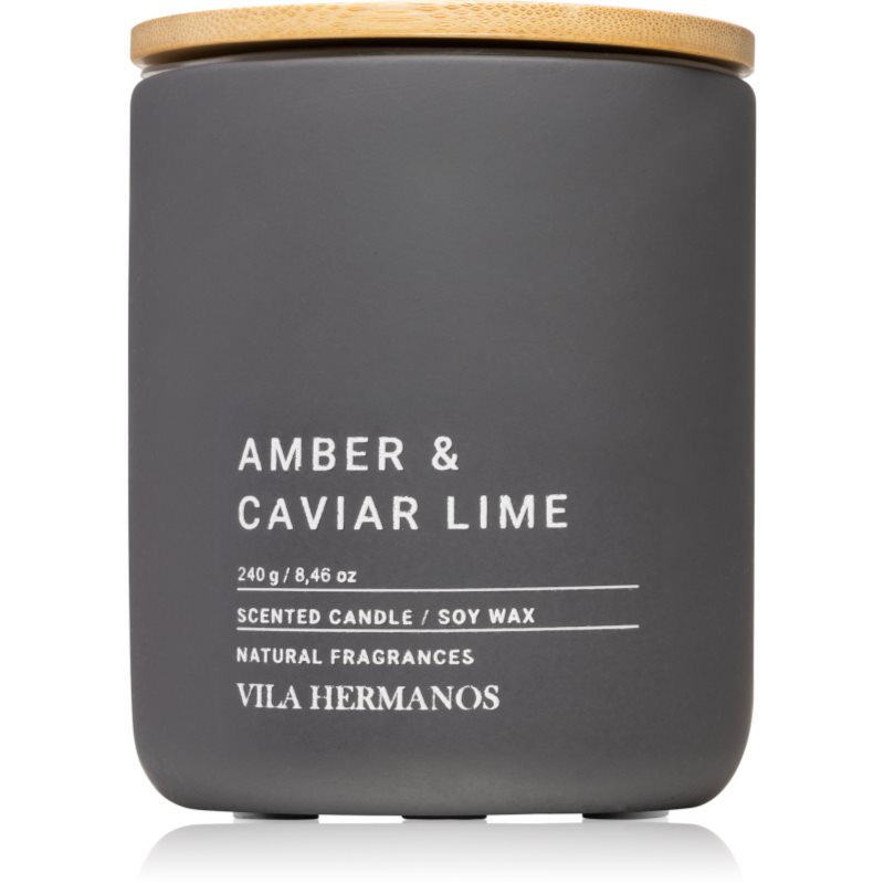 Vila Hermanos Concrete Amber & Caviar Lime ароматна свещ 240 гр.