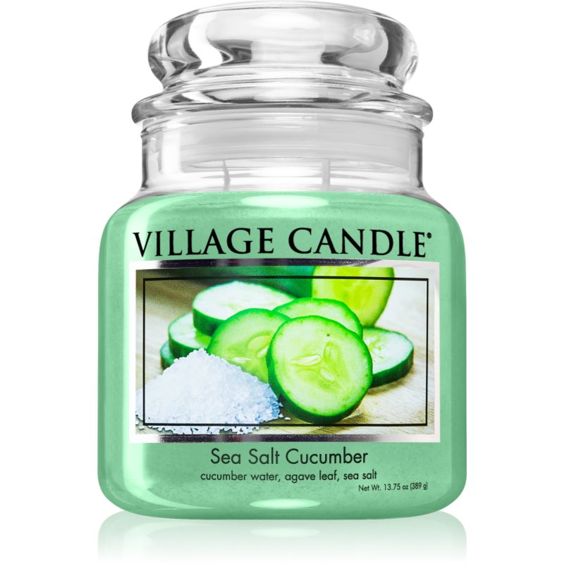 Village Candle Sea Salt Cucumber ароматна свещ 389 гр.