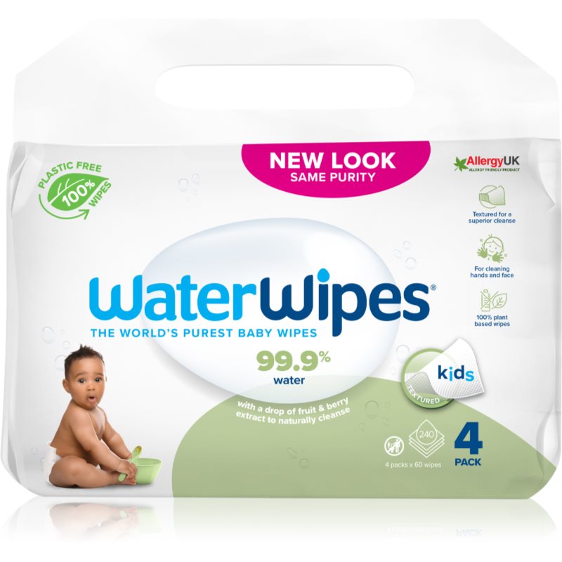 Water Wipes Baby Wipes Soapberry 4 Pack нежни мокри кърпички за бебета 4x60 бр.
