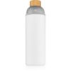 Waterdrop Glass Frosted стъклена бутилка за вода боя White 1000 мл.