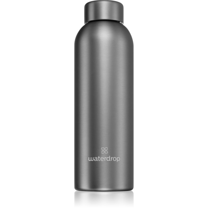 Waterdrop Thermo Steel Metal неръждаема бутилка за вода боя Charcoal 600 мл.