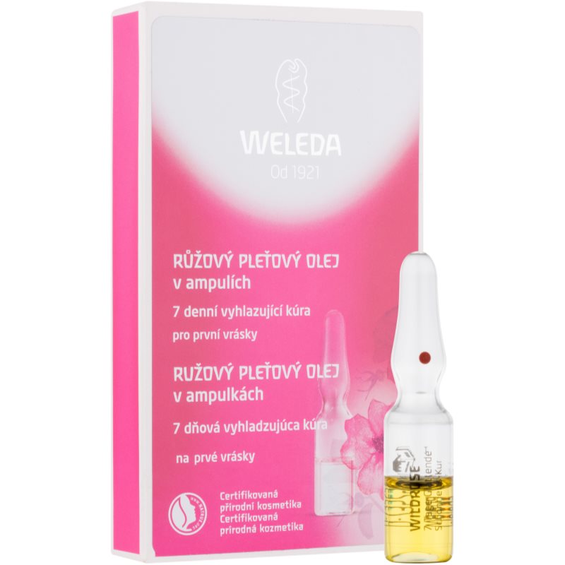 Weleda Rose масло за лице в ампули – 7-дневна изглаждаща процедура 7x0.8 мл.