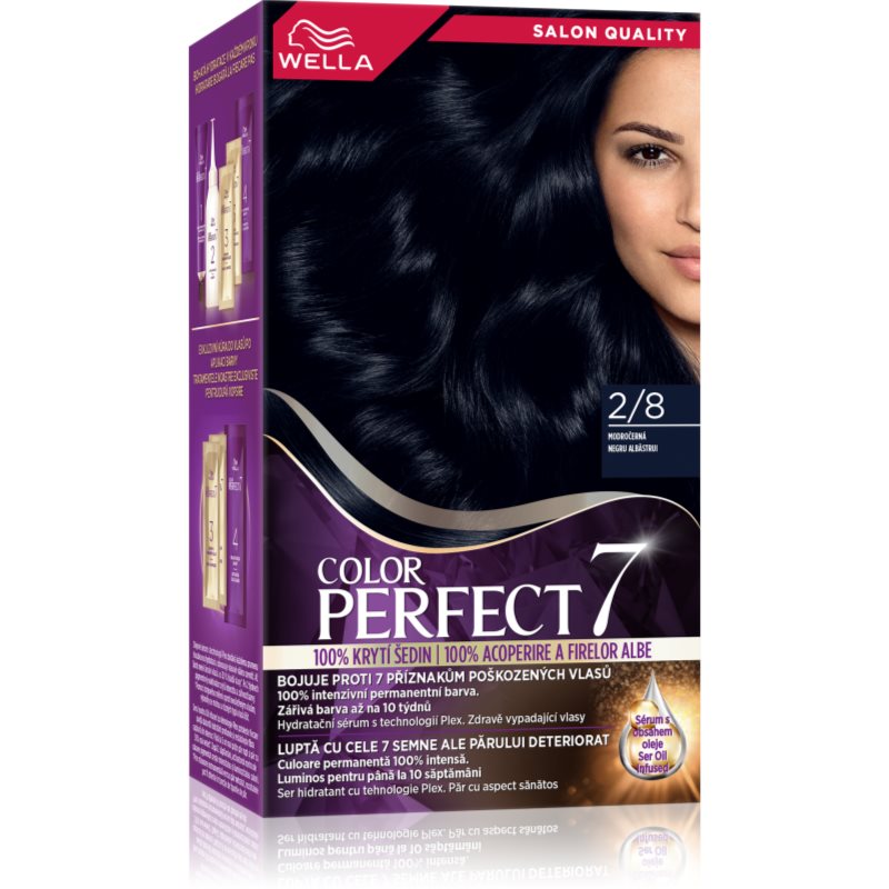 Wella Color Perfect боя за коса цвят 2/8 Blue Black 1 бр.