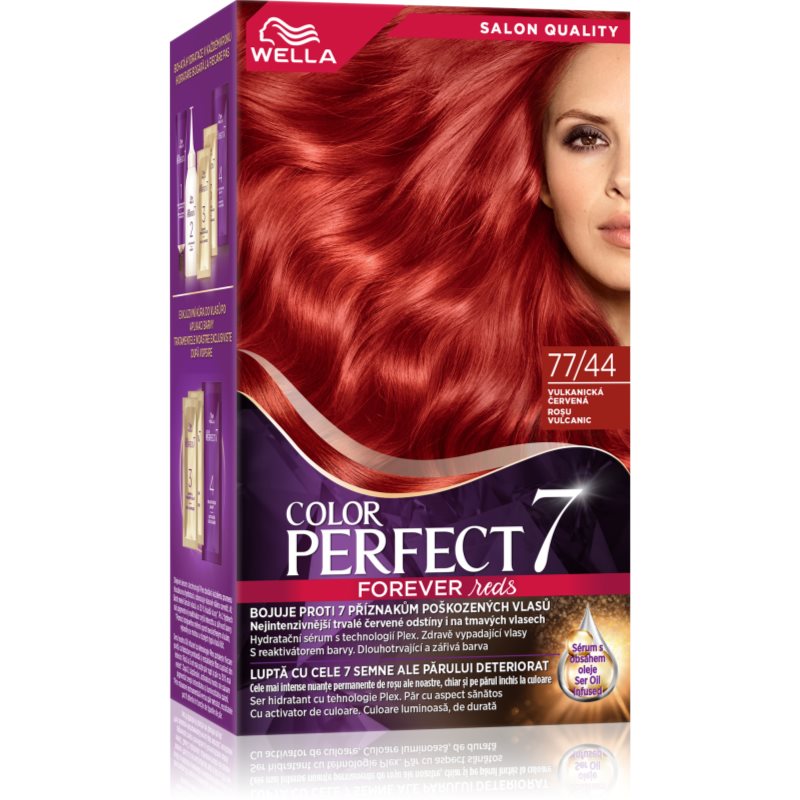 Wella Color Perfect боя за коса цвят 77/44 Volcano Red 1 бр.