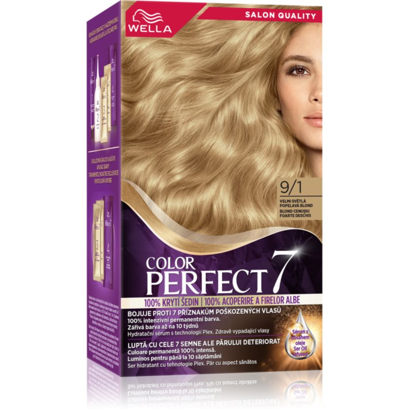 Wella Color Perfect боя за коса цвят 9/1 Very Light Ash Blond 1 бр.